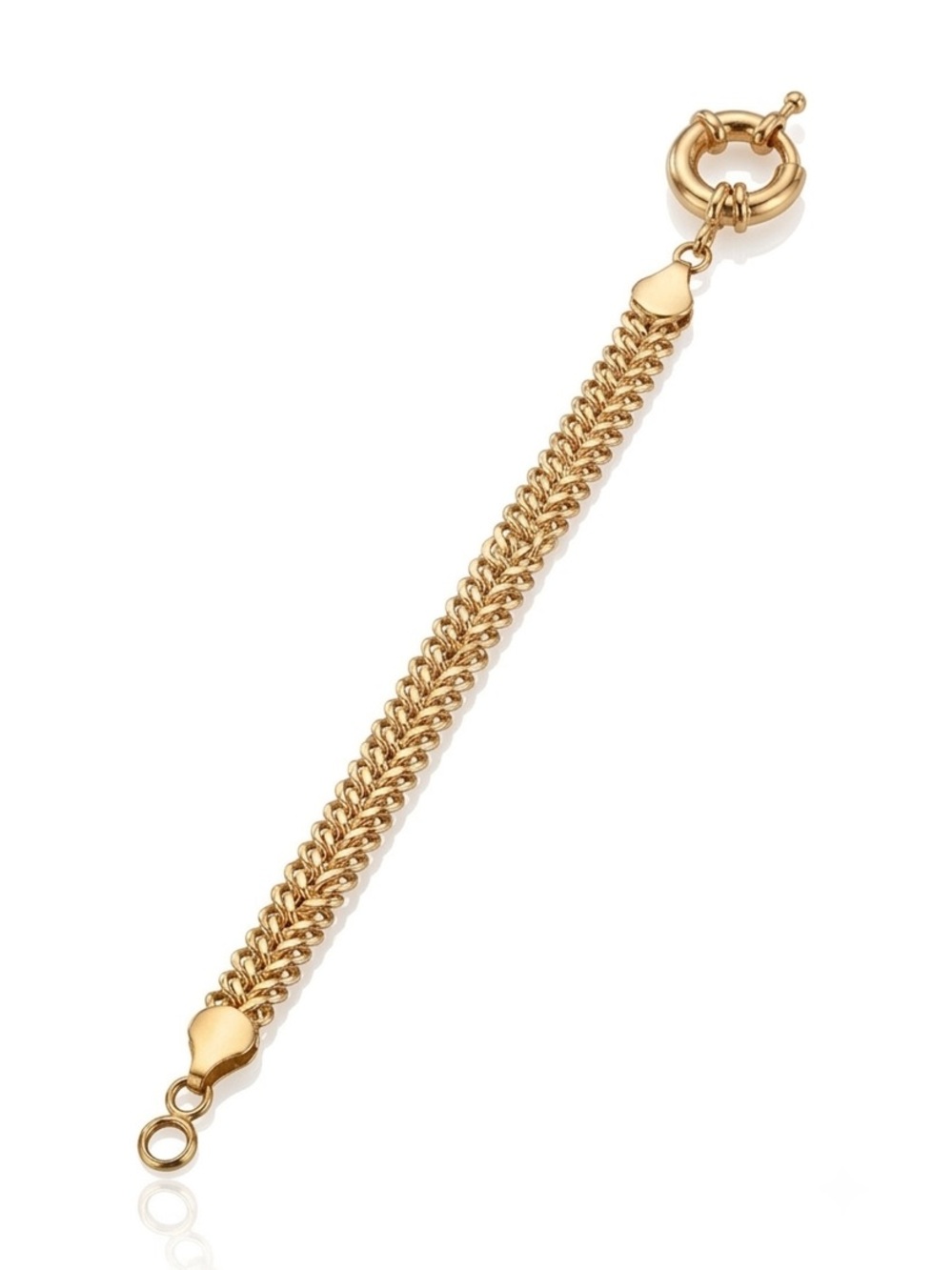 18K Gold Filled Mesh Bracelet - Picture 2 of 4